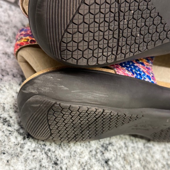 Trotters Adjustable Multicolor Snakeskin Print Comfort Sandals Womens 11 M Shoes - Picture 7 of 11